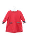 A Red Long Sleeve Dresses from Petit Bateau in size 12-18M for girl. (Front View)