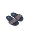 A Navy Slippers from Crewcuts in size 5T for girl. (Front View)