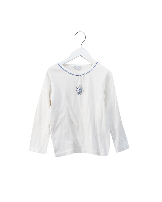 A Blue Pyjama Sets from Petit Bateau in size 6T for girl. (Front View)