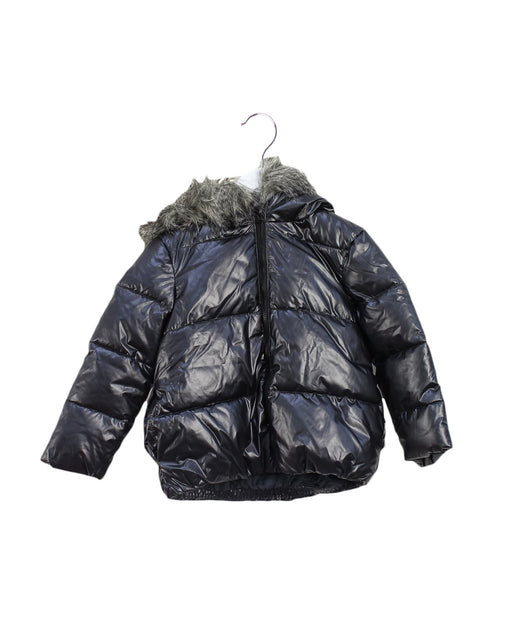 A Black Puffer/Quilted Jackets from Country Road in size 2T for girl. (Front View)