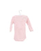 A Pink Long Sleeve Bodysuits from Petit Bateau in size 6-12M for girl. (Back View)