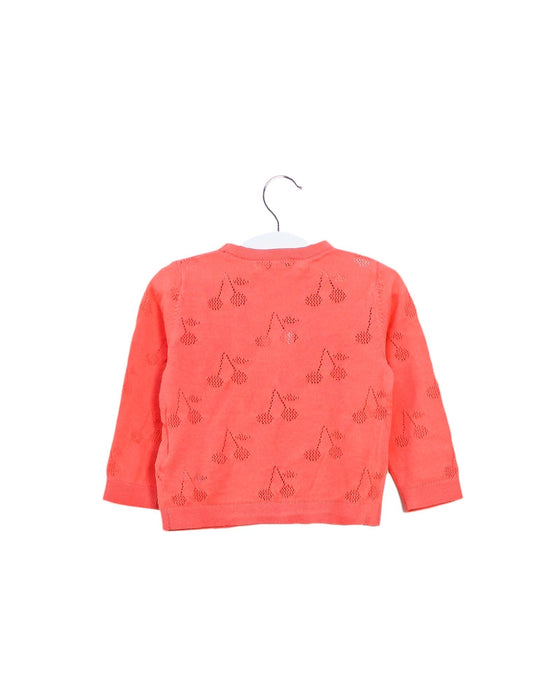 A Pink Cardigans from Bonpoint in size 6-12M for girl. (Back View)