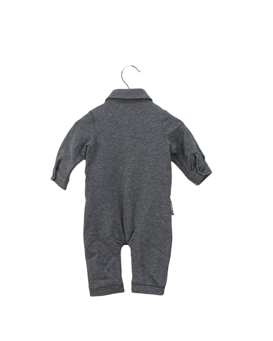 A Grey Long Sleeve Jumpsuits from Nicholas & Bears in size 3-6M for boy. (Back View)