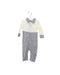 A Grey Long Sleeve Jumpsuits from Nicholas & Bears in size 3-6M for boy. (Front View)