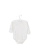 A White Long Sleeve Bodysuits from Mides in size 6-12M for girl. (Back View)