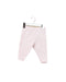 A Pink Sweatpants from Moncler in size 3-6M for girl. (Front View)