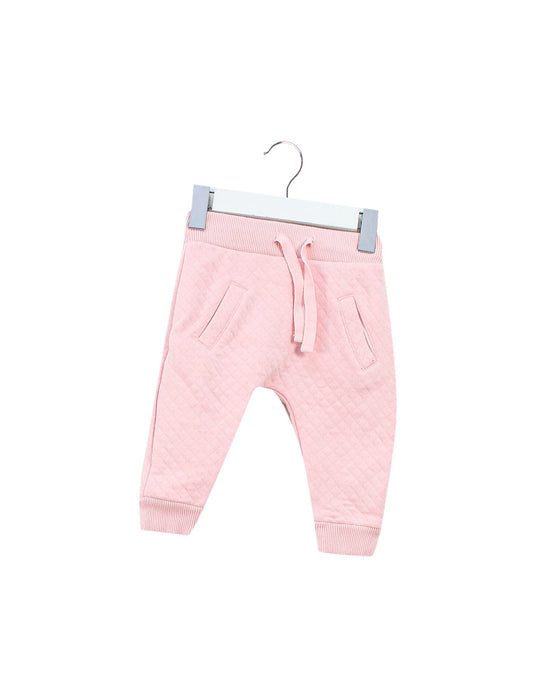 A Pink Sweatpants from Seed in size 3-6M for girl. (Front View)