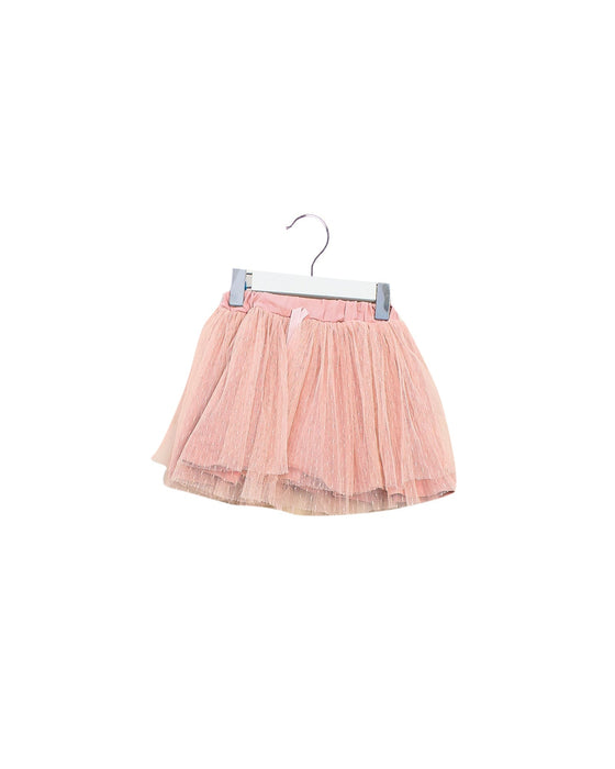 A Pink Short Skirts from Le Petit Society in size 6-12M for girl. (Front View)
