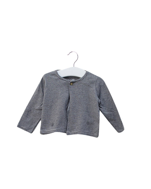 A Navy Cardigans from Petit Bateau in size 6-12M for neutral. (Front View)
