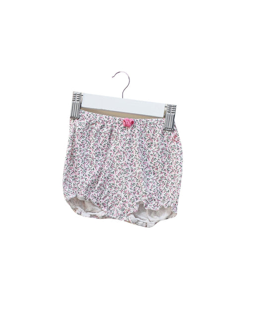 A White Bloomers from Petit Bateau in size 0-3M for girl. (Front View)