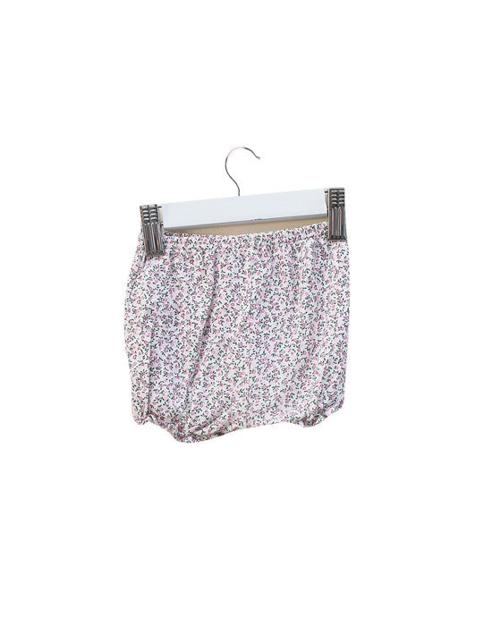 A White Bloomers from Petit Bateau in size 0-3M for girl. (Back View)
