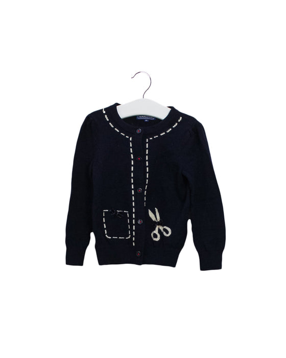 A Navy Cardigans from Nicholas & Bears in size 2T for girl. (Front View)