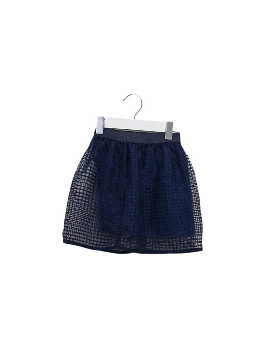 A Navy Mid Skirts from Hakka in size 2T for girl. (Front View)