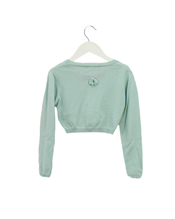 A Green Cardigans from TWINSET in size 4T for girl. (Back View)