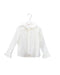 A White Shirts from Il Gufo in size 6T for girl. (Front View)