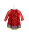 A Red Long Sleeve Dresses from Catimini in size 12-18M for girl. (Back View)