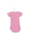 A Pink Short Sleeve Bodysuits from Petit Bateau in size 0-3M for girl. (Back View)
