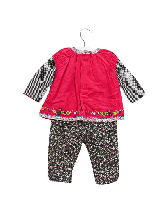 A Pink Long Sleeve Jumpsuits from Catimini in size 6-12M for girl. (Back View)
