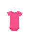 A Pink Short Sleeve Bodysuits from Petit Bateau in size 0-3M for girl. (Front View)