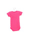 A Pink Short Sleeve Bodysuits from Petit Bateau in size 0-3M for girl. (Back View)