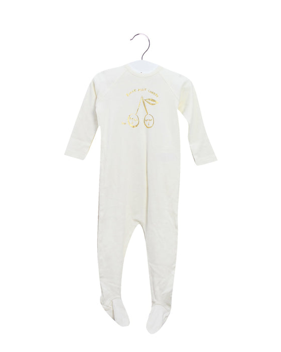 A Ivory Long Sleeve Jumpsuits from Bonpoint in size 3-6M for neutral. (Front View)