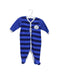 A Blue Onesies from Petit Bateau in size 0-3M for boy. (Front View)