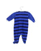 A Blue Onesies from Petit Bateau in size 0-3M for boy. (Back View)