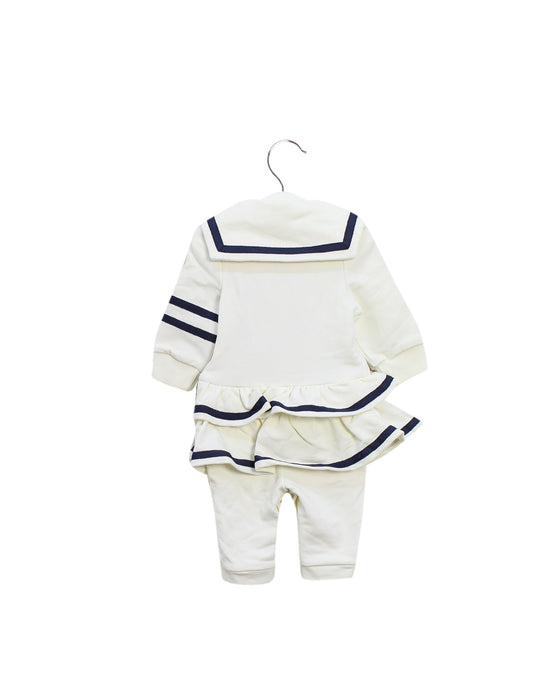 A White Long Sleeve Jumpsuits from Nicholas & Bears in size 0-3M for girl. (Back View)