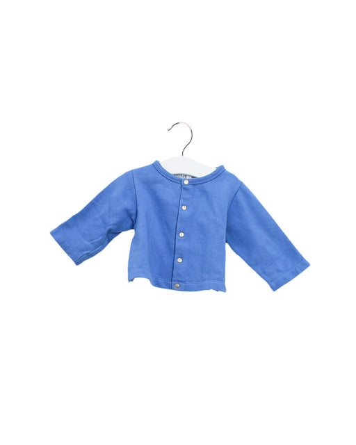 A Blue Cardigans from Jacadi in size 6-12M for girl. (Front View)