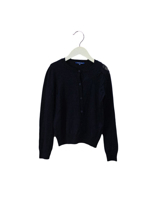 A Navy Cardigans from Nicholas & Bears in size 8Y for girl. (Front View)
