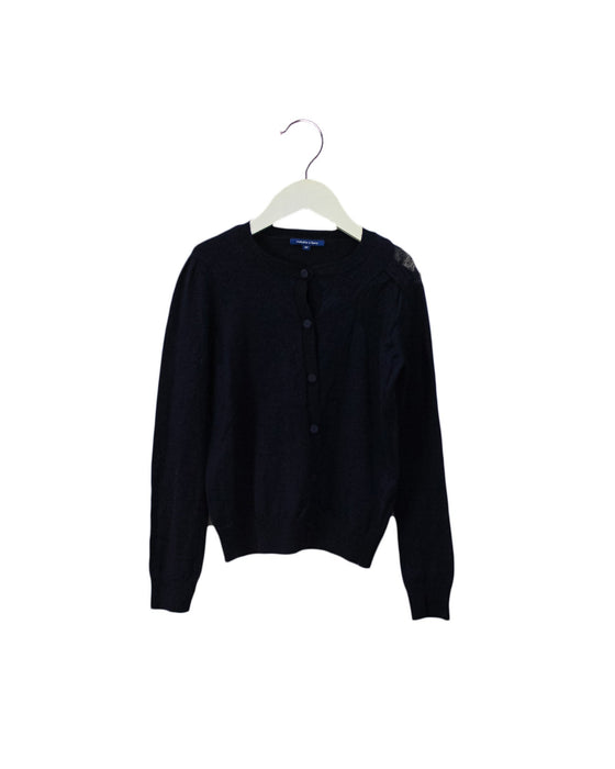 A Navy Cardigans from Nicholas & Bears in size 8Y for girl. (Front View)