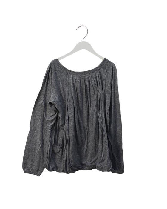 A Grey Long Sleeve Tops from Comme Ca Du Mode in size 8Y for girl. (Front View)