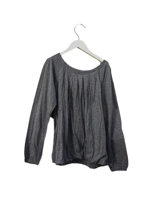 A Grey Long Sleeve Tops from Comme Ca Du Mode in size 8Y for girl. (Back View)