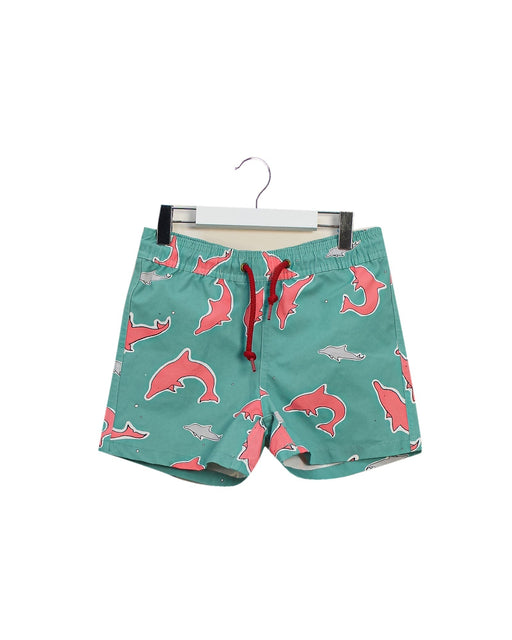 A Green Swim Shorts from Mazu in size 5T for boy. (Front View)