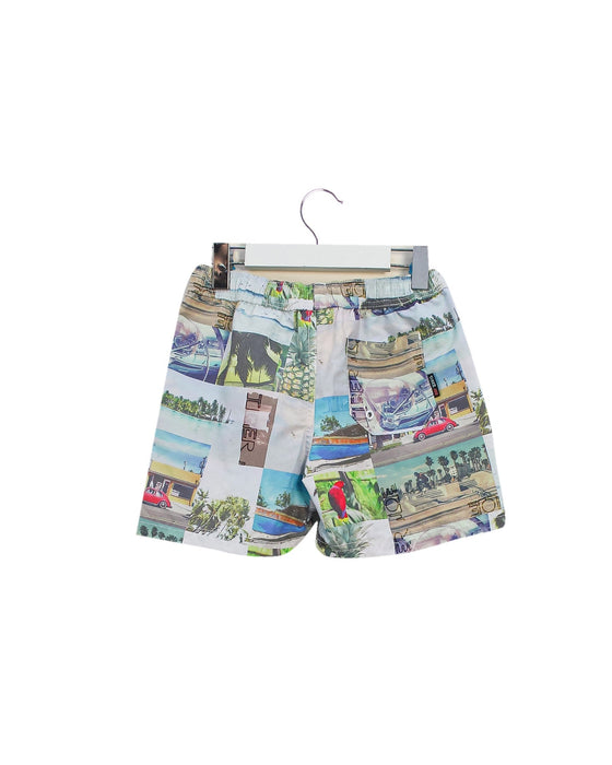 A Blue Swim Shorts from Tiger Joe in size 5T for boy. (Back View)