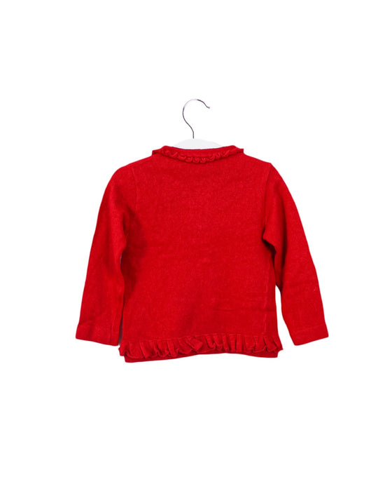 A Red Cardigans from Blumarine in size 18-24M for girl. (Back View)