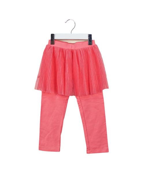 A Pink Leggings from Momonittu in size 2T for girl. (Front View)