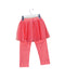 A Pink Leggings from Momonittu in size 2T for girl. (Back View)