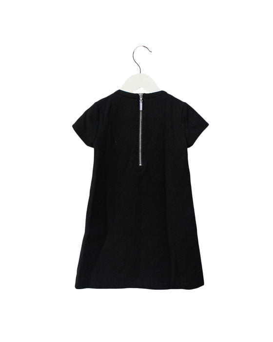 A Black Short Sleeve Dresses from Ferrari in size 4T for girl. (Back View)