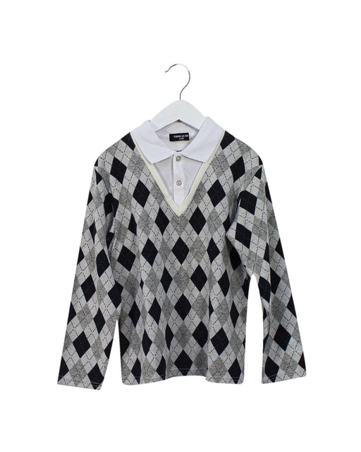 A Grey Knit Sweaters from Comme Ca Ism in size 7Y for boy. (Front View)