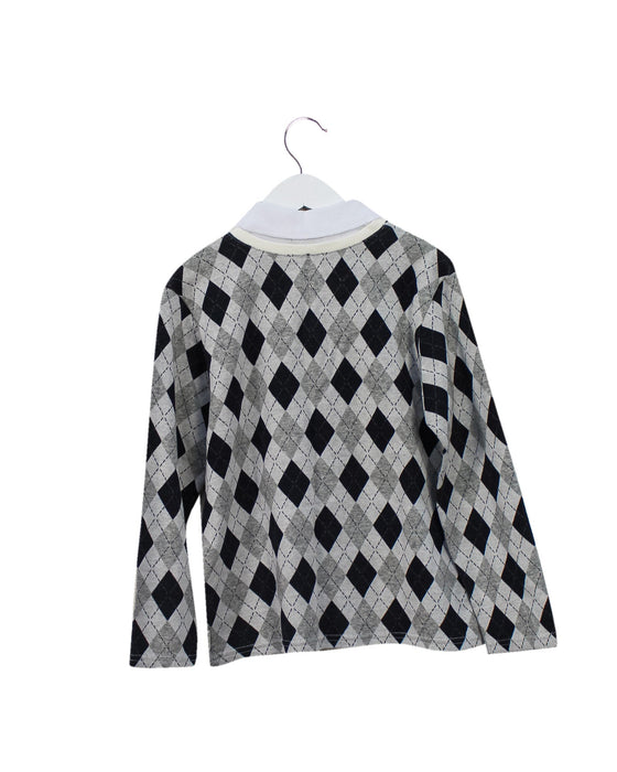 A Grey Knit Sweaters from Comme Ca Ism in size 7Y for boy. (Back View)