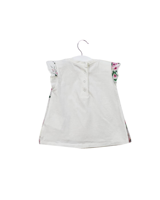 A White Short Sleeve Tops from Moncler in size 6-12M for girl. (Back View)