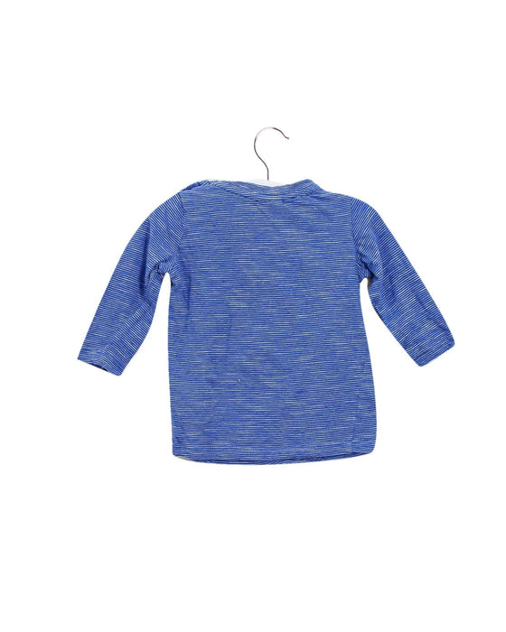 A Blue Long Sleeve Tops from Seed in size 3-6M for boy. (Back View)