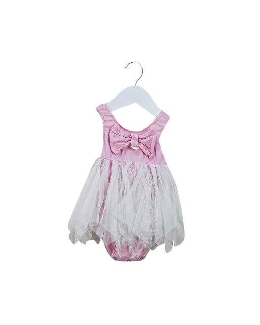 A Pink Sleeveless Dresses from Blumarine in size 3-6M for girl. (Front View)