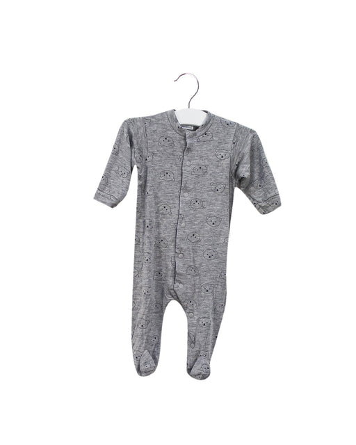 A Grey Onesies from Cambrass in size 0-3M for neutral. (Front View)