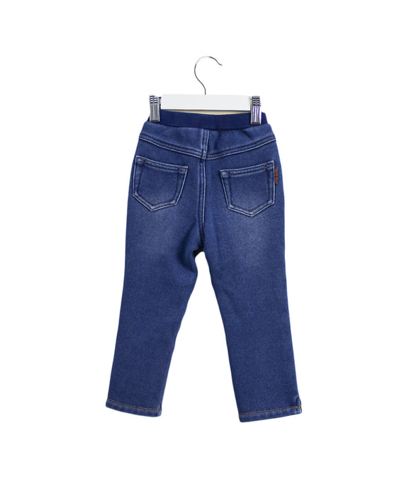 A Blue Casual Pants from Momonittu in size 2T for girl. (Back View)