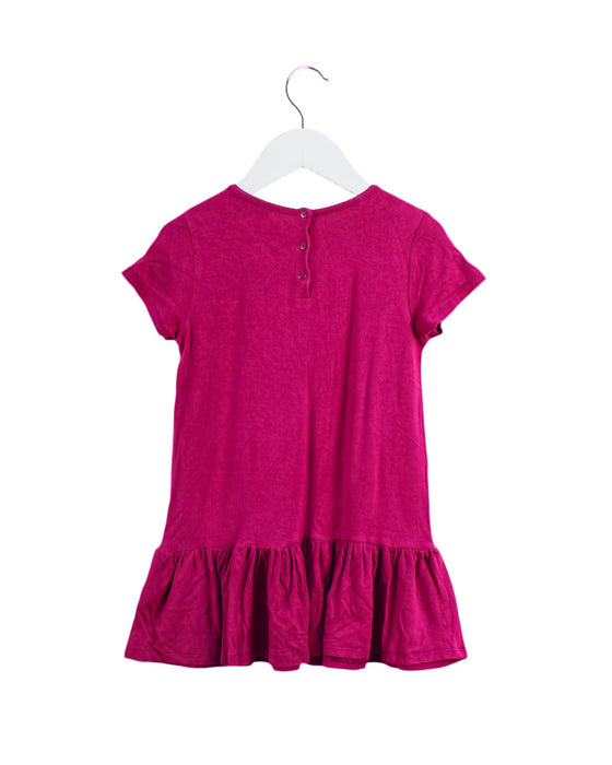 A Pink Short Sleeve Dresses from Armani in size 2T for girl. (Back View)