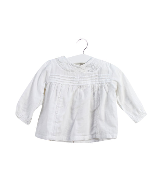 A White Shirts from Bonnet à Pompon in size 3-6M for girl. (Front View)