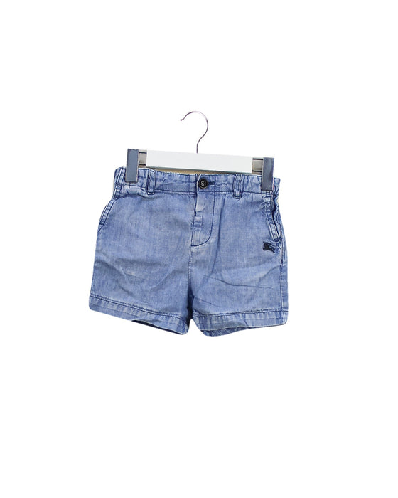A Blue Shorts from Burberry in size 2T for boy. (Front View)