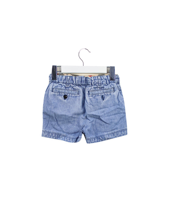 A Blue Shorts from Burberry in size 2T for boy. (Back View)